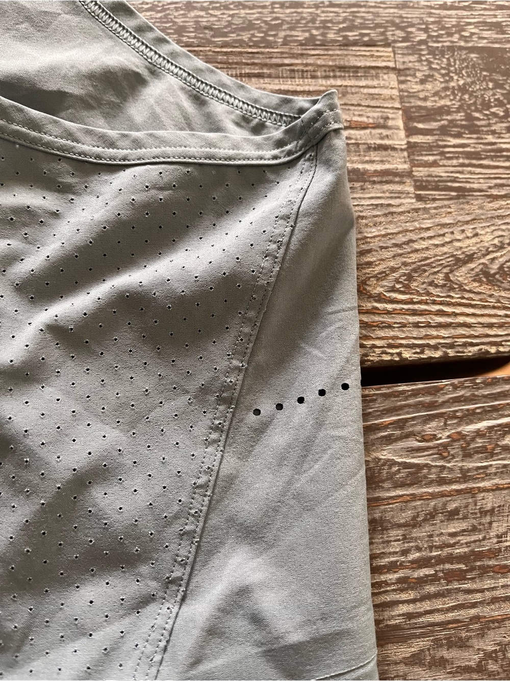 LULULEMON grey/blue Racerback Tank Top. - Picture 10 of 10